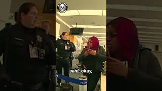 Officers Remove Unruly Woman from Airport