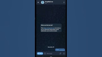 Create Dummy Mail Id Using Telegram BOT #telegrambots Series Part - 4 #shorts #telegramtips