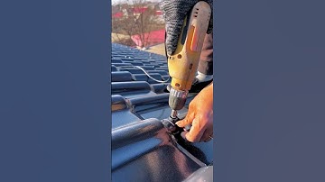 Roof fixing resin tile installation process- Good tools and machinery make work easy