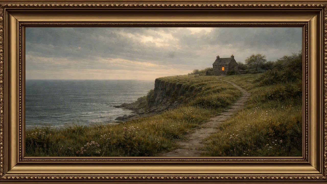 Frame TV Art: Vintage Art for TV•Landscape Frame Art•Peaceful Landscape for TV Background
