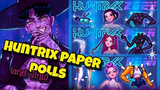 Speed Draw: Drawing HUNTRIX Paper Dolls + Jinu! (Sticker Tales Rewards) @SavannahAlexandraArt
