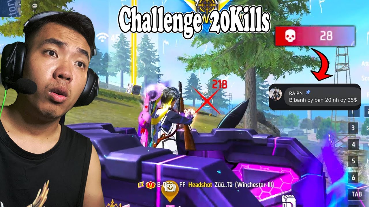 Challenge 20Kills ទទួលបាន10មុឺនរៀល