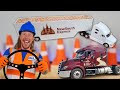 Semi truck toy with handyman hal  play and work on toys