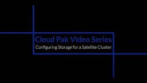 Bringup Lab IBM Cloud Satellite: How to configure storage for a Satellite Cluster on AWS
