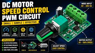 Small DC Motor Speed Control PWM Circuit ⚡ | DIY Mini Motor Controller Project