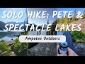 Pete  spectacle lakes  solo hike  camping amputee outdoors  4k              hiking pnw solo