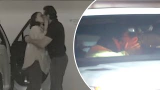 Hugh Jackman and Sutton Foster spotted passionately making out at In-N-Out drive-thru