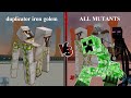 Duplicator Iron Golem vs All Mutant - Golem vs Mutant | Minecraft Mob Battle