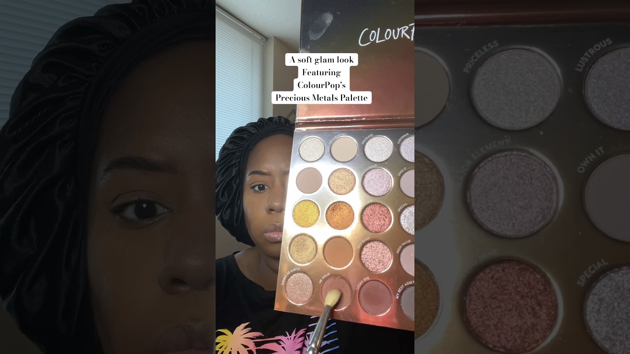 A soft glam look featuring ColourPop's Precious Metals Palette. 