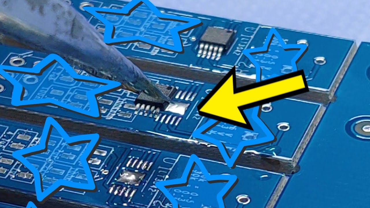 Msop Contactor 241.레귤레이터 MSOP-10핀 열풍기로 납땜하기ㅣRegulator MSOP-10 pin soldering with a hot ...
