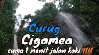 PESONA Curug CIGAMEA Gunung BUNDER - cuma 1 menit jalan kaki | Motovlog Bogor
