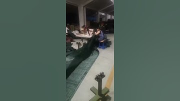 Dark green shade cloth privacy fence screen producing