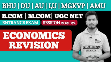PART  3 Economics Revision  | BHU BCOM ENTRANCE 2021 || Mcom Entrance 2021 ||