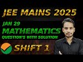 JEE MAINS 2025 | Shift 2 | 29 January | Sequence Series Mathematics Solved Paper | Arise Academy