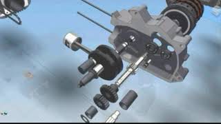 animasi  mesin motor #animasi siklus mesin motor #animasi 3D mesin