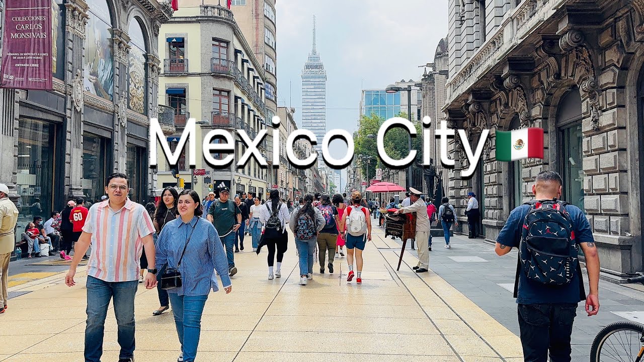 Mexico City🇲🇽Downtown-Walking Tour August 2025#mexico#zocalo#mexicocity #walkingtour 