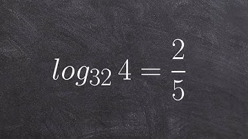 Converting between logarithmic form to exponential