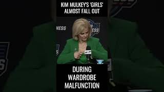 LSU's Kim Mulkey Almost Falls Out Of Her Shirt #shorts