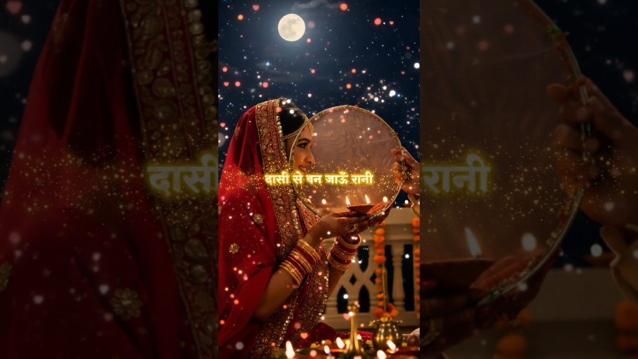 🌙 आपके हाथ का पानी... मेरे व्रत की जान है! Karwa Chauth Special ! 