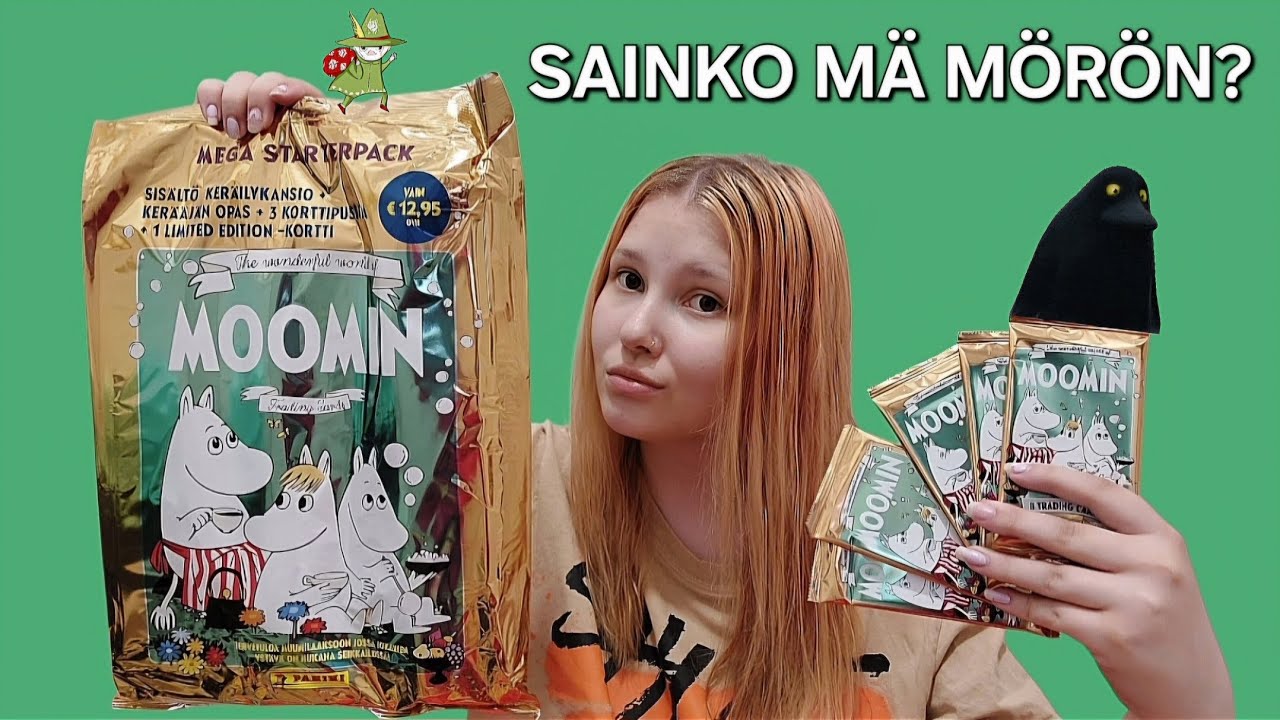 Avasin Muumi keräilykortteja 