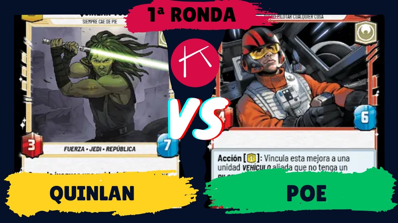 Quinlan Vos vs Poe Dameron | 1ª Ronda Torneo Tirwal – Star Wars Unlimited en Teruel