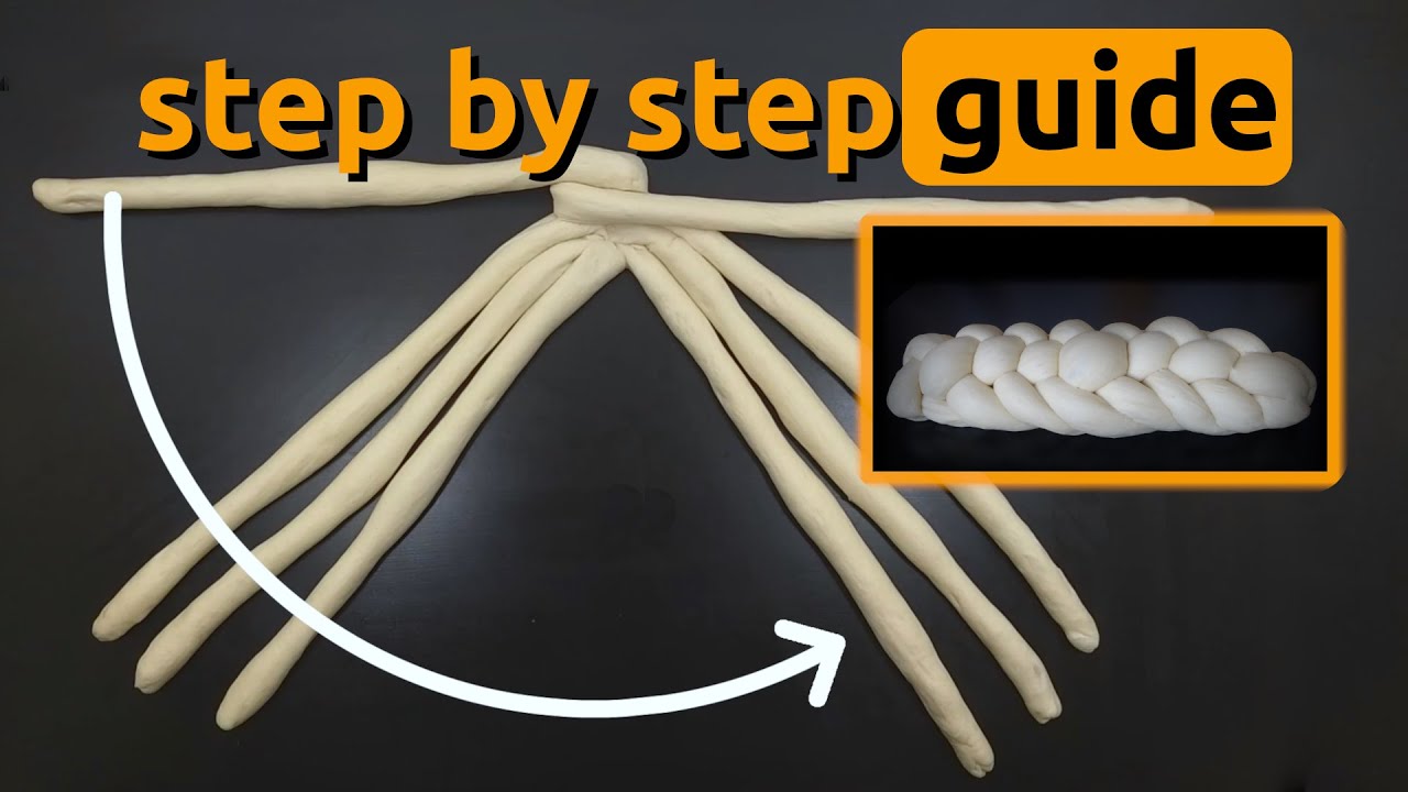 It's MUCH EASIER TO Shape Challah With THIS Guide (8 strands) - YouTube