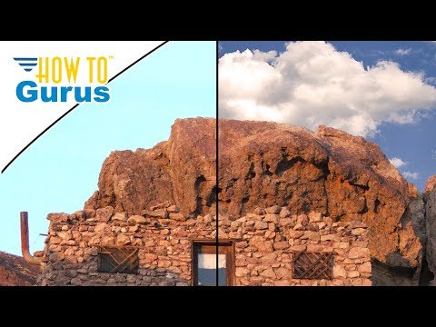 Photoshop Elements Background Eraser Tool : Replace a Sky       Tutorial