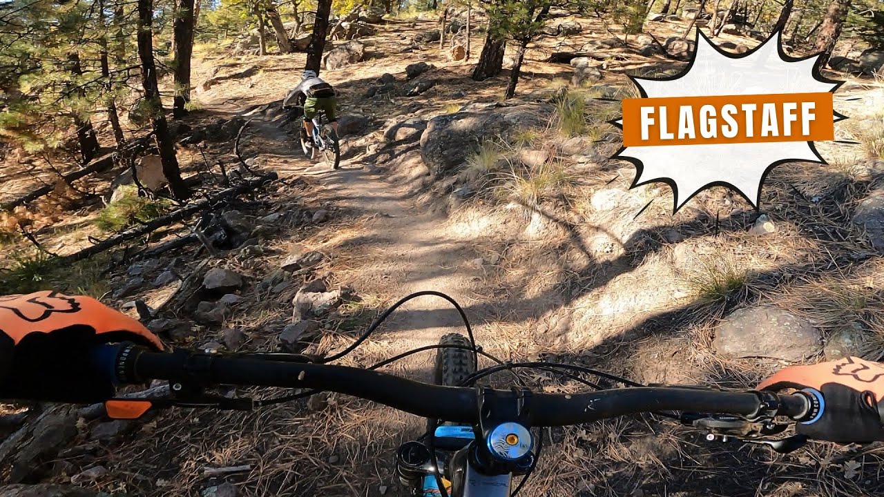 Dodging Rocks Dodging Rocks & Trees on the Big Bang Trail Flagstaff Mountain biking ...