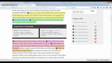 SafeAssign   Plagiarized Passages (Video)