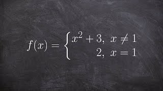 Evaluating the limit of piecewise functions