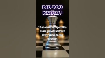 Chess Game Complexity, so many possibilities! #facts #shorts