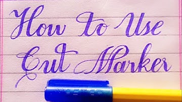 How to use cut marker||Urdu and English|You are one click away. #calligraphy