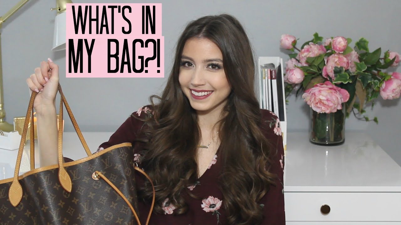 What's In My Bag?! Louis Vuitton Neverfull MM - YouTube