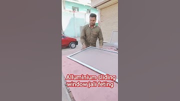 Alluminium sliding window jali feting #viral #video #trending #windowinstall #shortvideo #jalidoor