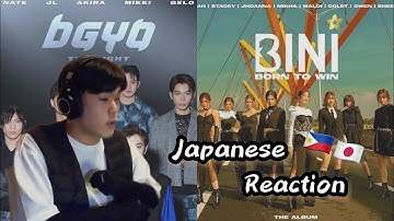 🇵🇭/Japanese react to BINI and BGYO (ENG SUB)