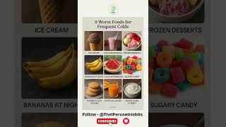 9 Worst Foods for Frequent Cold | #viral #trending #video #youtubeshorts #shortvideo #shorts #reels