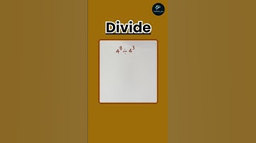 How to divide exponential form😵 || #shorts #shortsvideo #maths