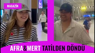 Afra Saraçoğlu ve Mert Ramazan Demir, Tatil Dönüşü Havalimanında Görüntülendi! Yalı Çapkını… Resimi