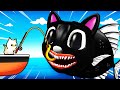 Catching NEW CARTOON CAT SHARK (Cat Goes Fishing)