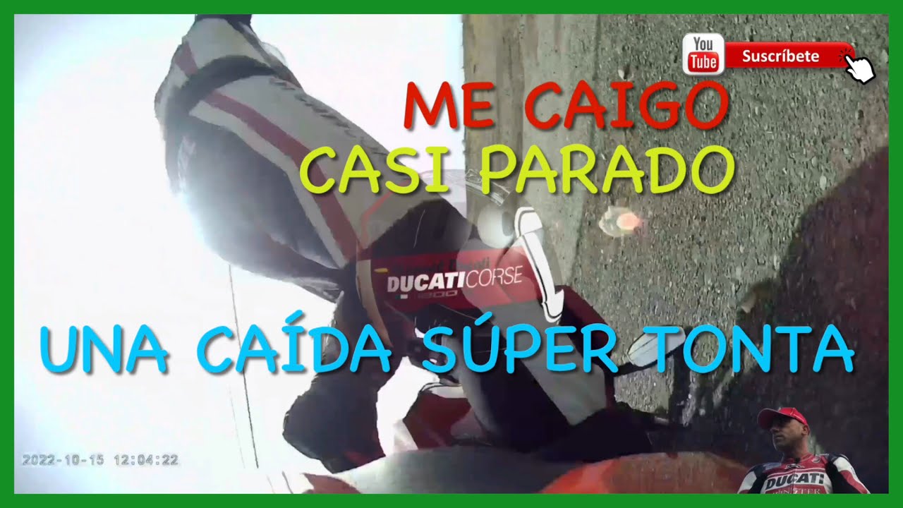 Caida Con La Moto Casi Parado, De Lo Mas Tonto Que Te Puede Pasar Y Muy Frecuentes. 