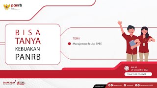 [LIVE] Bisa Tanya Kebijakan PANRB: Manajemen Resiko SPBE