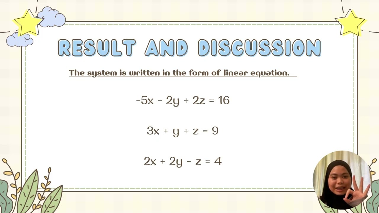 MAT263 APPLICATION OF LINEAR ALGEBRA CS1113A GROUP 5