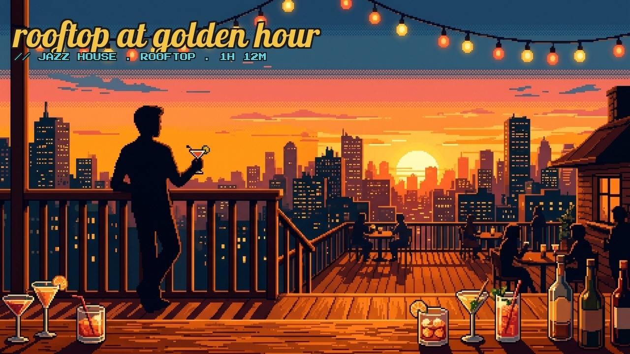 rooftop at golden hour | smooth jazz house mix - YouTube