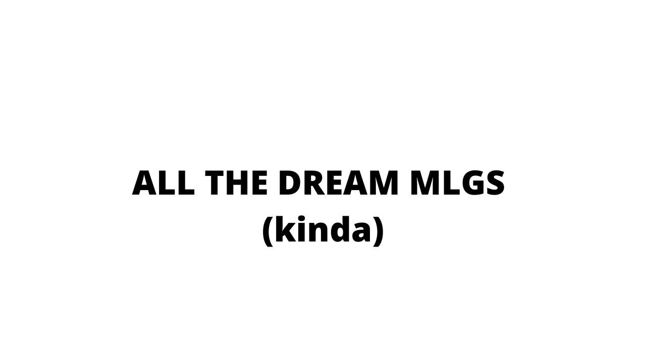 All dream MLGS in one parkour course (kinda) YouTube