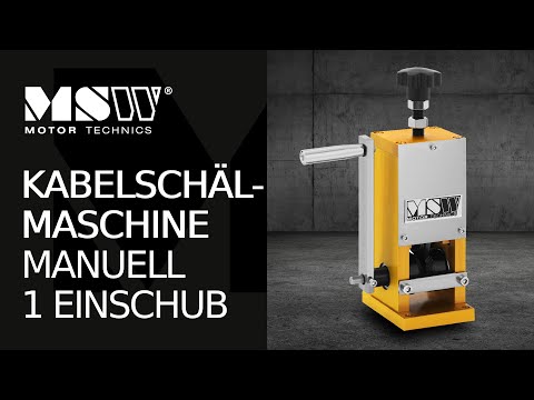 Kabelschälmaschine MSW Motor