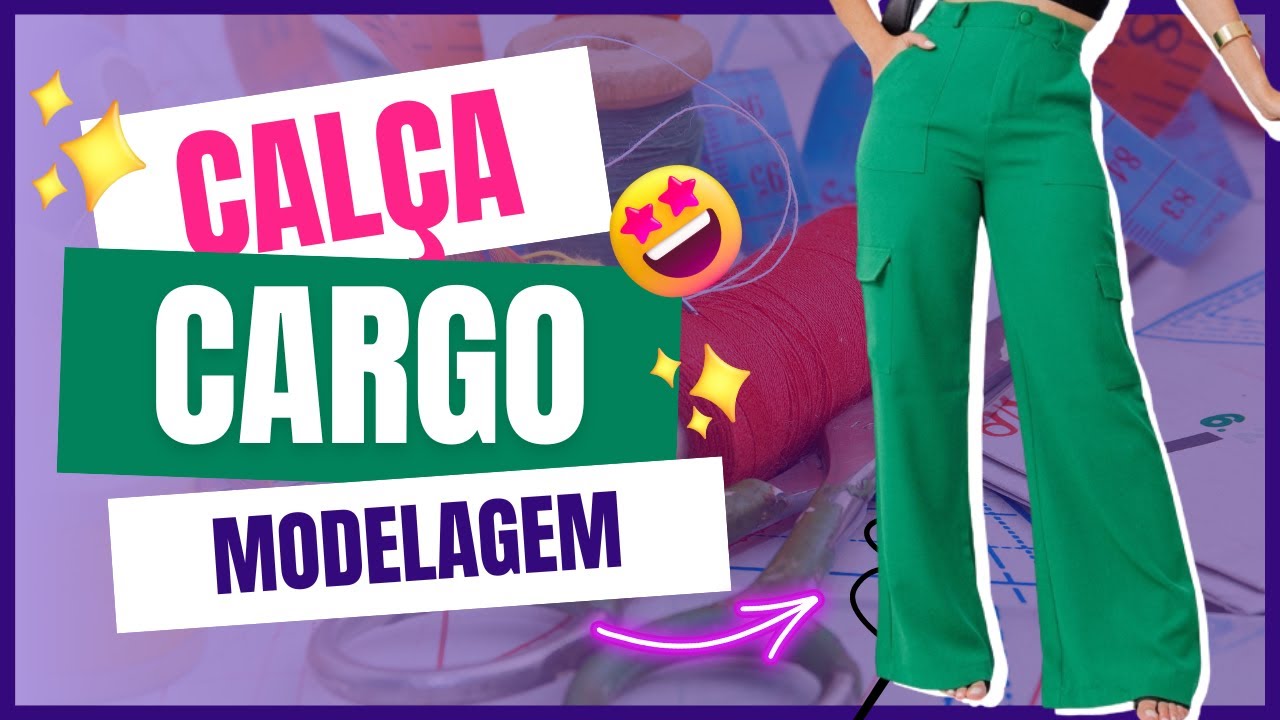 Como Fazer CALÇA CARGO  Estilo ALFAIATARIA   Modelagem