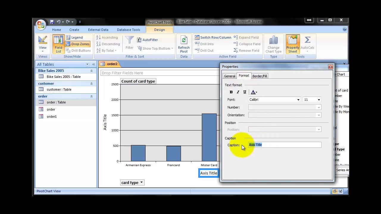 How To Create A Chart In Access