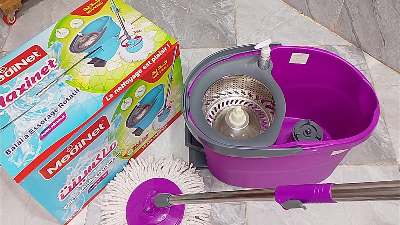 دلو تنظيف الارضية الرائع يهنيك من التعب والام الظهر و اليدين رأيي فيه بصراحة🤔طريقة استعماله بالتفصيل