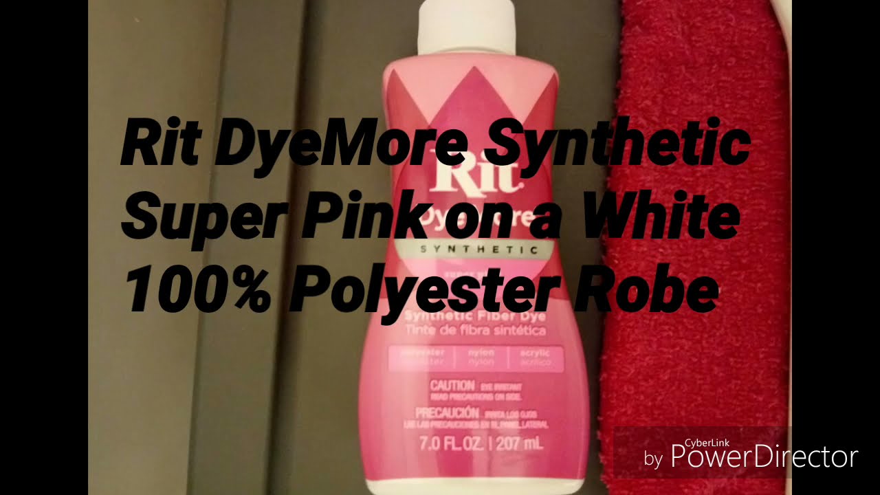 Rit DyeMore Synthetic Super Pink - with NO HANDS + NO BOILING