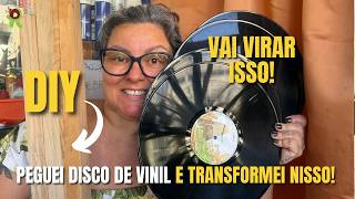 Do Lixo ao Luxo: Veja o Que Fiz com um Disco de Vinil e Madeira!